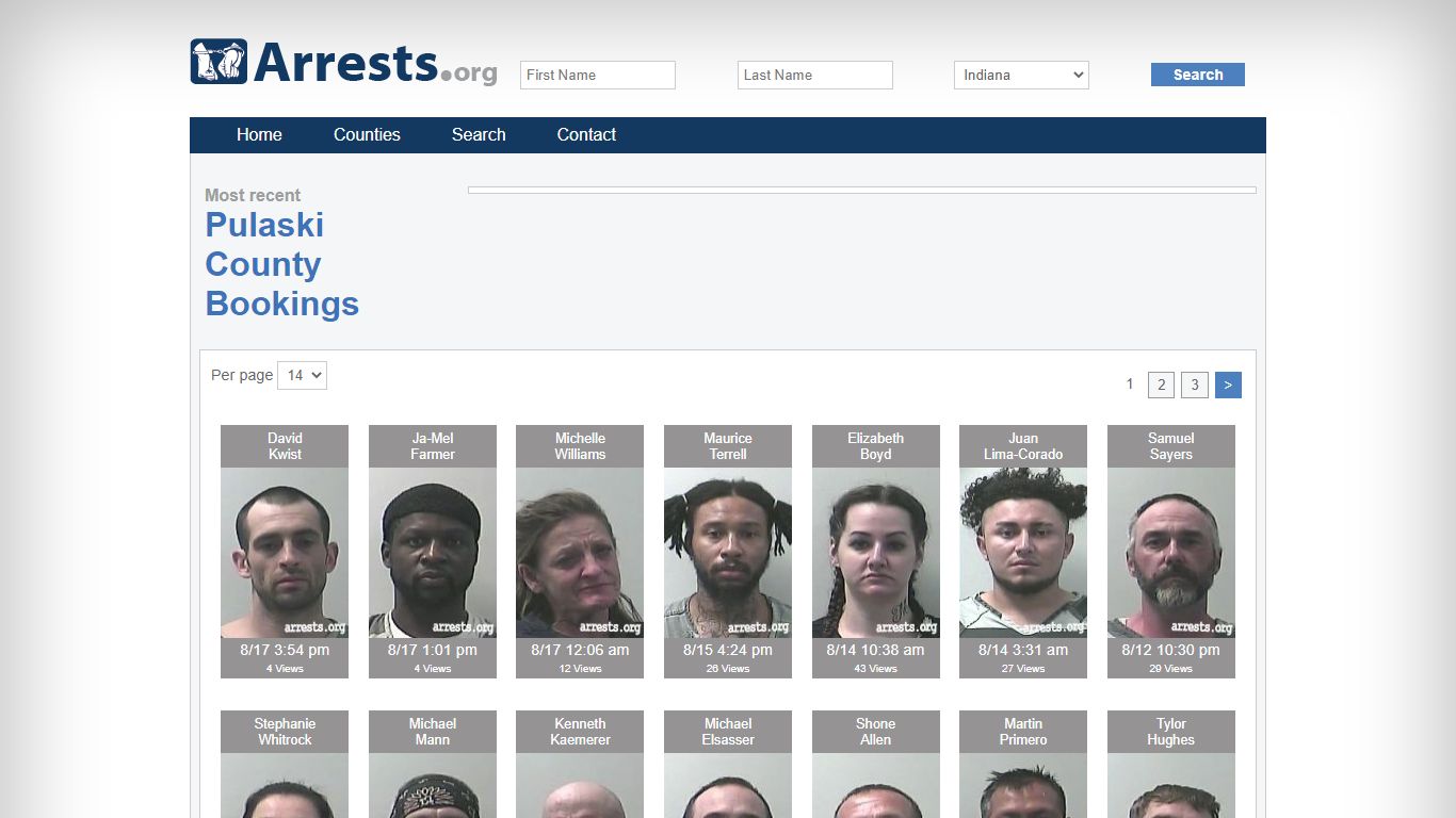 Pulaski County Arrests and Inmate Search
